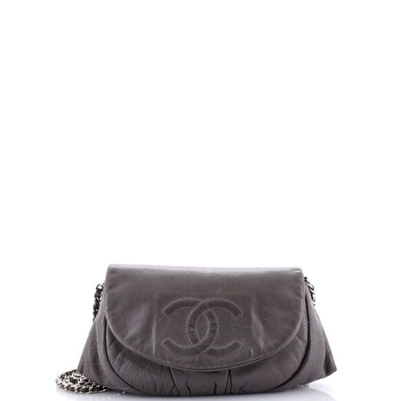 Chanel Half Moon Wallet on Chain Caviar Gray - Picture 1 of 8